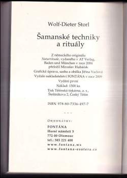 Wolf-Dieter Storl: Šamanské techniky a rituály