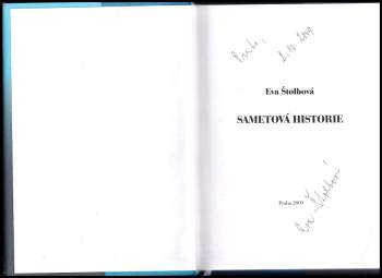 Eva Štolbová: Sametová historie
