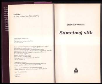 Jude Deveraux: Sametový slib