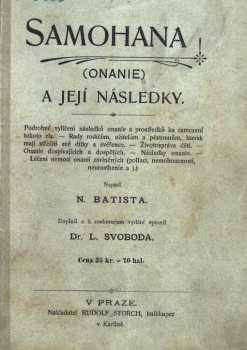 N Batista: Samohana (onanie) a její následky