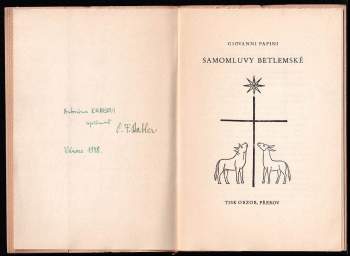 Giovanni Papini: Samomluvy betlemské