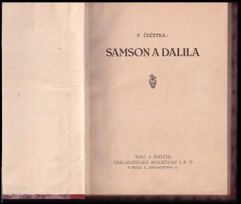 František Josef Čečetka: Samson a Dalila