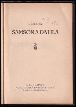 František Josef Čečetka: Samson a Dalila
