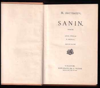 Michail Petrovič Arcybašev: Sanin