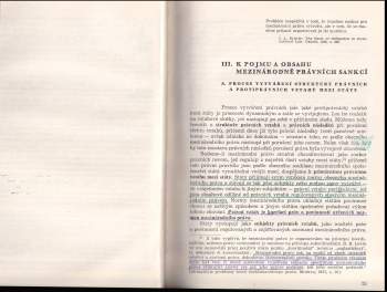 Vladislav David: Sankce v mezinárodním právu