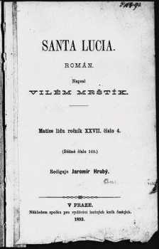 Vilém Mrštík: Santa Lucia