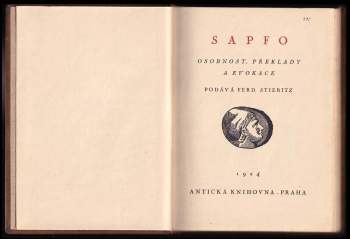Ferdinand Stiebitz: Sapfo