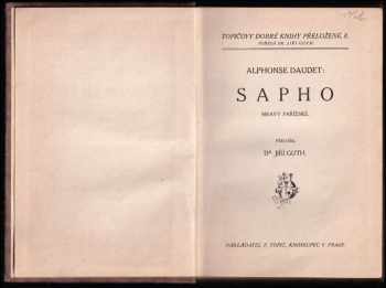 Alphonse Daudet: Sapho