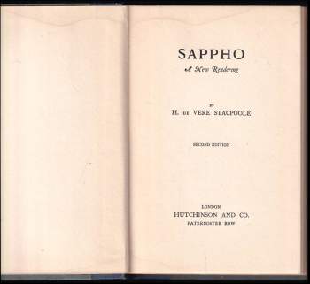 Sapfó: Sappho - A New Rendering