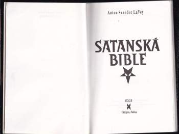 Anton Szandor La Vey: Satanská bible