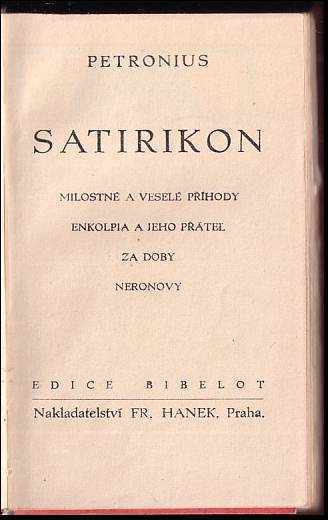Petronius Arbiter: Satirikon