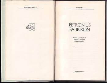 Petronius Arbiter: Satirikon