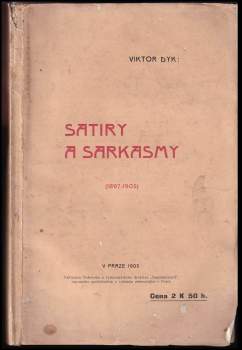 Viktor Dyk: Satiry a sarkasmy