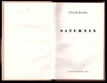 Zdeněk Jirotka: Saturnin