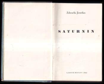 Zdeněk Jirotka: Saturnin