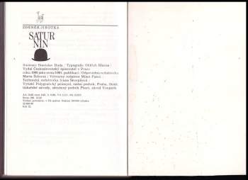 Zdeněk Jirotka: Saturnin