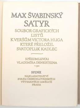 Max Švabinský: Satyr