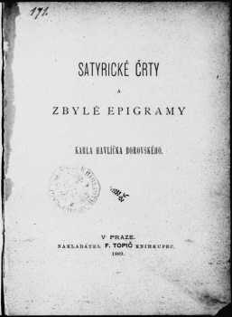 Satyrické črty a zbylé epigramy