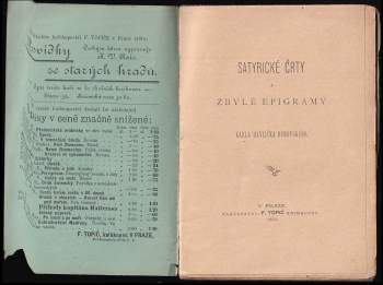 Karel Havlíček Borovský: Satyrické črty a zbylé epigramy Karla Havlíčka Borovského [pseud.]