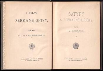 Jakub Arbes: Satyry a rozmarné hříčky