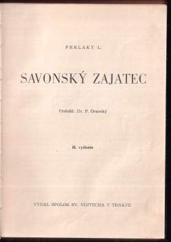 Lajos Perlaky: Savonský zajatec