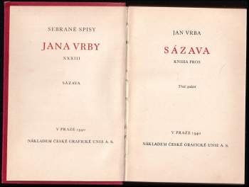 Jan Vrba: Sázava