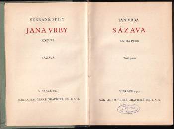 Jan Vrba: Sázava