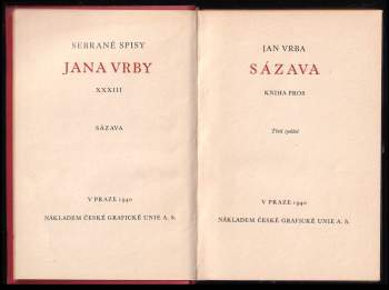 Jan Vrba: Sázava