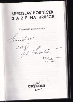 Saze na hrušce : vzpomínky nejen na dětství