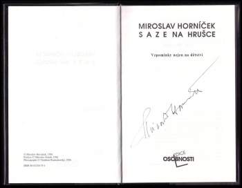 Miroslav Horníček: Saze na hrušce