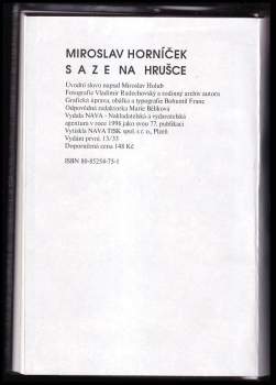 Miroslav Horníček: Saze na hrušce