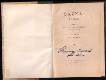 Victor Cherbuliez: Sázka