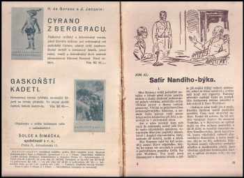 James Beardsley Hendryx: Sbírka napínavých dobrodružství: ročník 1932 sešit 4 - Safír Nandiho býka, Odplata, zápas s hady, Dawney od kanadské policie
