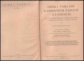 Sbírka příkladů knihovních žádostí a usnesení