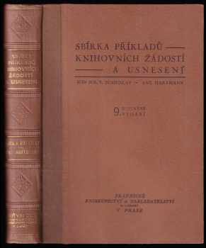 Sbírka příkladů knihovních žádostí a usnesení