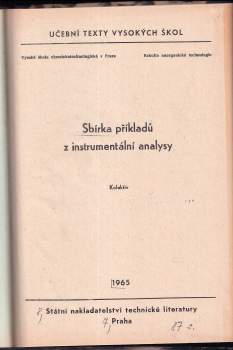 Sbírka příkladů z instrumentální analysy