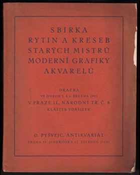 Sbírka rytin a kreseb starých mistrů, moderní grafiky a akvarelů