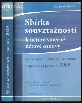 Sbírka souvztažností k účtům směrné účtové osnovy s opravami pro rok 2009
