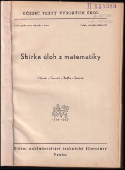 Sbírka úloh z matematiky