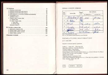 Rudolf Horáček: Sbírka úloh z matematiky pro 9. ročník