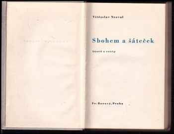 Vítězslav Nezval: Sbohem a šáteček