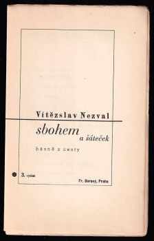 Vítězslav Nezval: Sbohem a šáteček - Básně z cesty