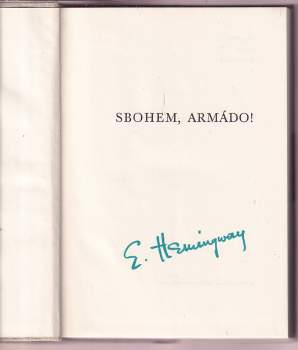 Ernest Hemingway: Sbohem, armádo!