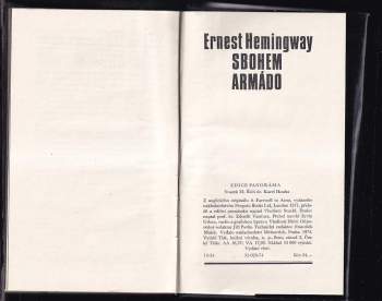 Ernest Hemingway: Sbohem, armádo