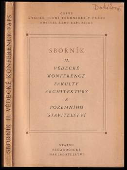 Sborník 2. vědecké konference fakulty architektury a pozemního stavitelství