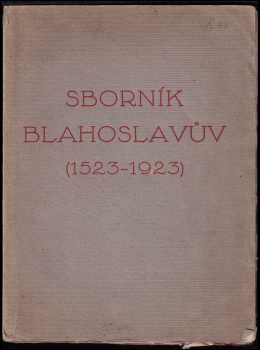 Sborník Blahoslavův (1523-1923)