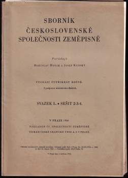 Sborník Československé společnosti zeměpisné - Svazek L. - sešit 2, 3, 4