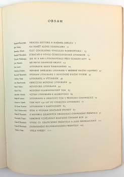 Jindřich Vichnar: Sborník k stopadesátému výročí zveřejnění vynálezu litografie a kamenotisku