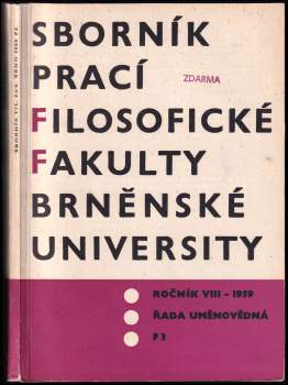 Sborník prací Filosofické fakulty brněnské university