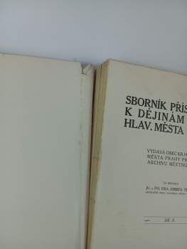 Václav Teige: Sborník příspěvků k dějinám hlav. města Prahy